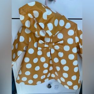 2T polka dot rain jacket
